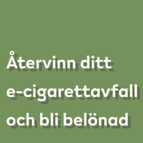 Återvinn ditt e-cigarettavfall och bli belönad